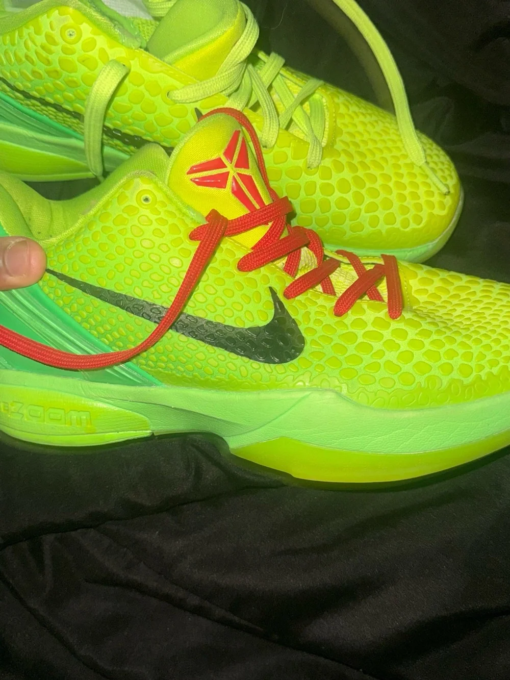 Nike Neon Green & Red Athletic Blazer-Style Shoes